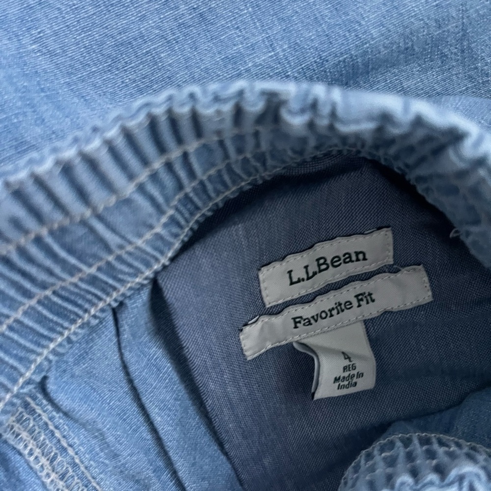 L.L. Bean Sky Blue Favorite Fit Pants - Picture 3 of 8